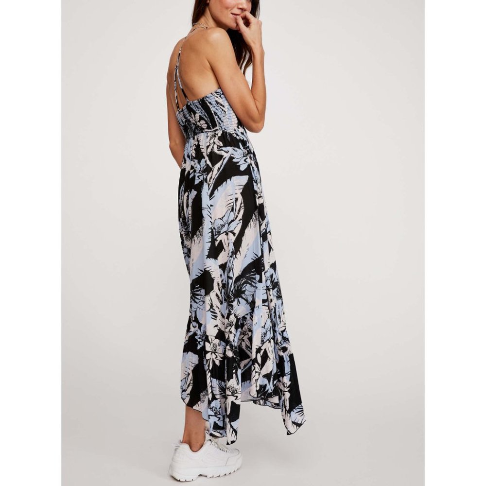 đLAST CHANCEđ NWT Free People Heat Wave Printed Maxi Slip / Black Combo - Picture 4 of 7